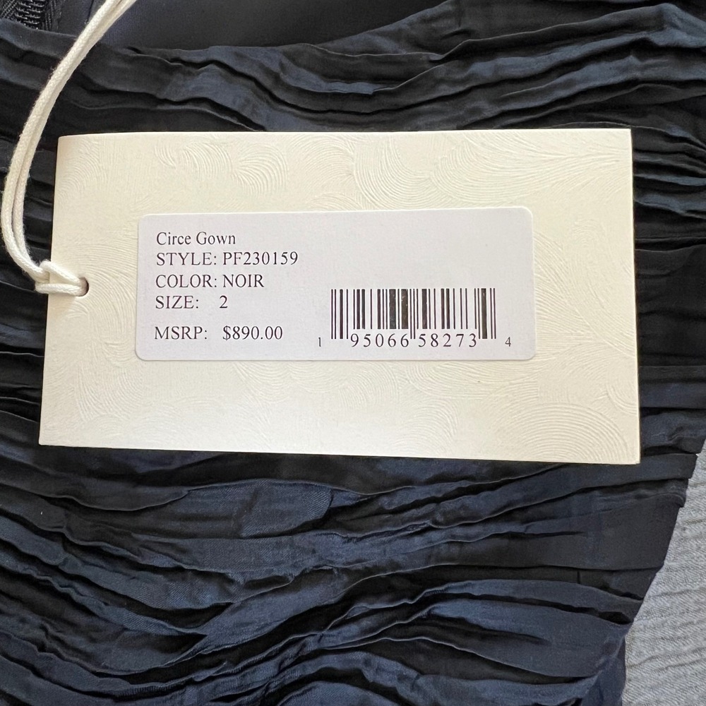 Ulla Johnson Circe Gown Noir Black Pleated Sleeveless Maxi Dress Size 2 - Picture 11 of 15